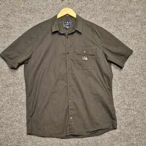 Fox‎ Racing Black/Grey color, button-up shirt.